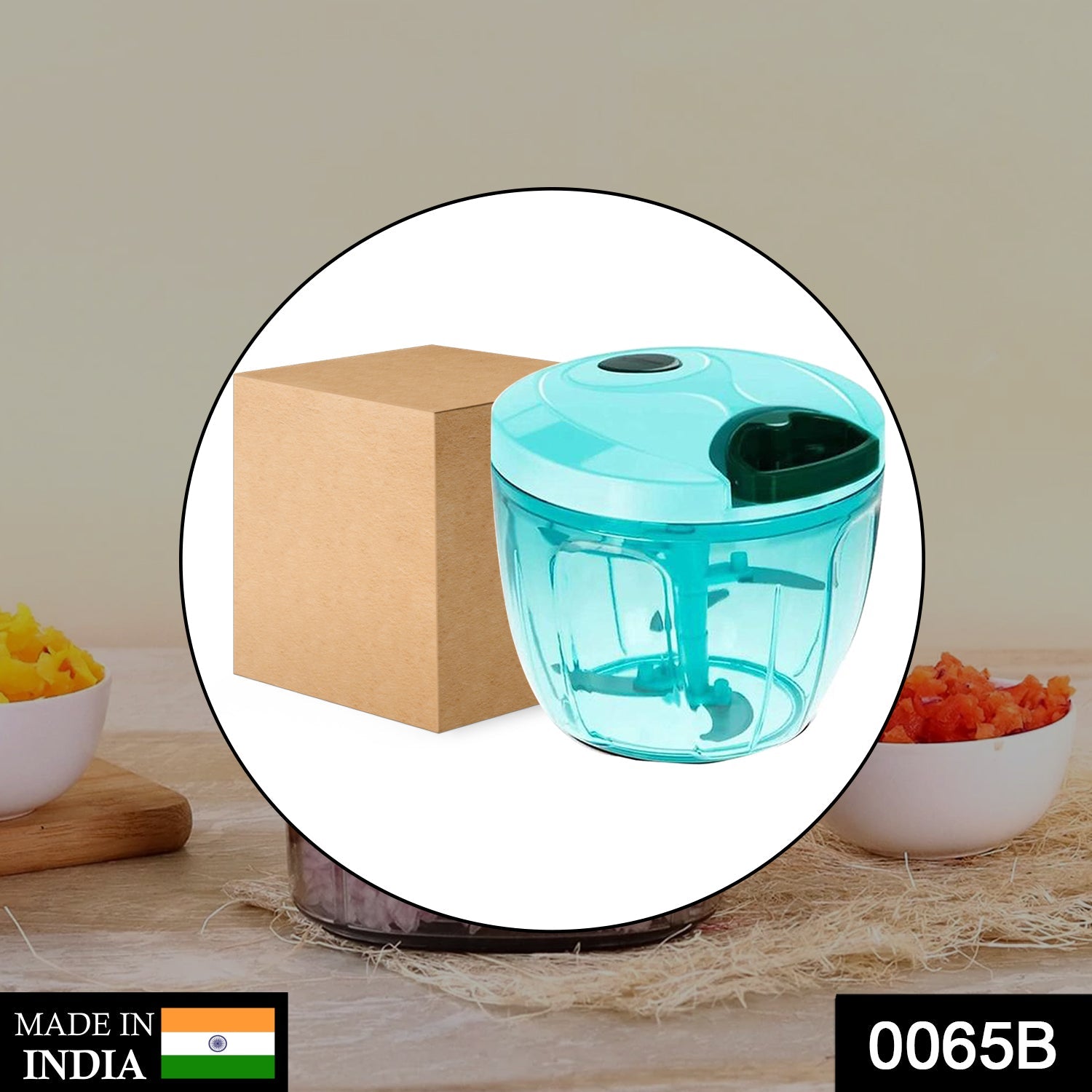 0065B Manual Stainless Steel Compact Extra Sharp Hand Held Vegetable Chopper/Slicer with 5 Blades (750 ml) 0065B Manual Stainless Steel Compact Extra Sharp Hand Held Vegetable Chopper/Slicer with 5 Blades (750 ml)